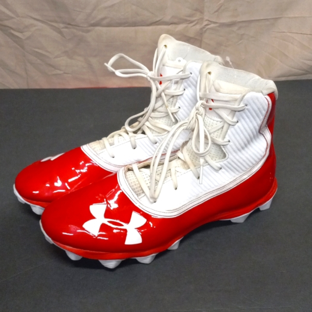 Under Armor highlight high top football cleats
